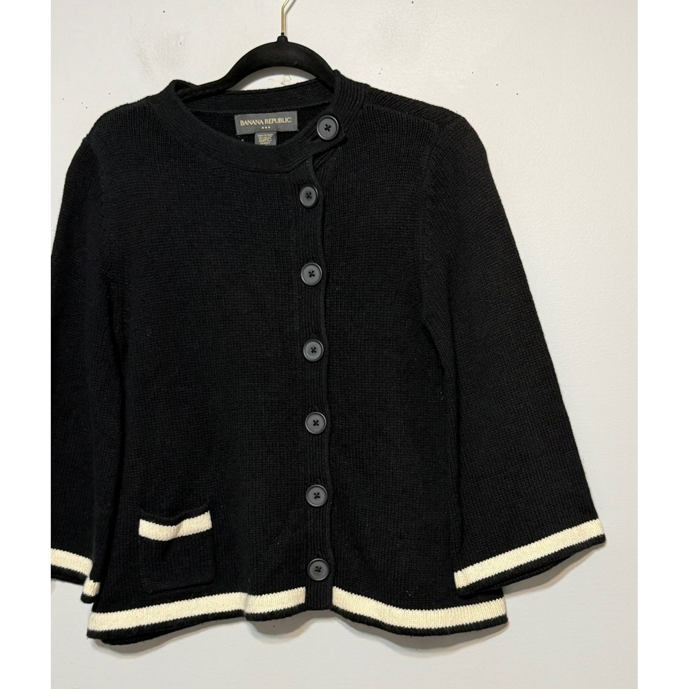 Banana Republic Parisian Chic Angora Blend Knit Cardigan Womens Size M Old Money - Picture 2 of 7